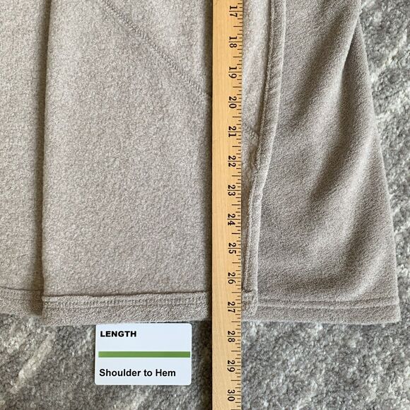 Shimera Open Cardigan Women M Gray Waterfall Fleece Dolman Sleeve Stretch D10 - Picture 11 of 11